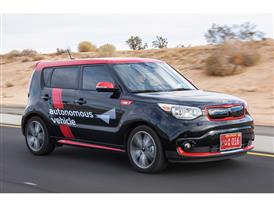 Kia Soul EV Autonomous Vehicle Driving Kia Soul EV Autonomous Vehicle Driving