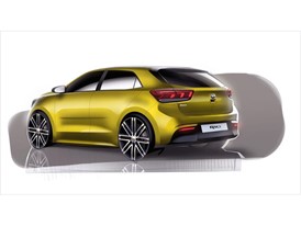 4th Generation Kia Rio - Exterior Rear Quarter Rendering