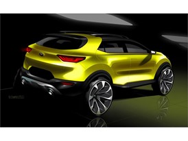 Kia Stonic Press Render Sketch
