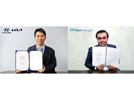 Kia and Hyundai Motor Collaborate with Next Hydrogen to Develop Advanced Alkaline Water Electrolysis System Kia and Hyundai Motor Collaborate with Next Hydrogen to Develop Advanced Alkaline Water Electrolysis System