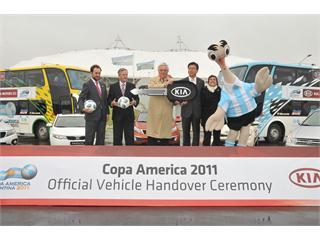 Kia Motors Hands Over Vehicle Fleet for Copa America 2011