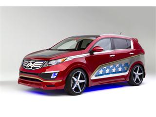 Wonder Woman-inspired Kia Sportage lassos New York