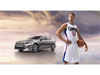 NBA All-Star Blake Griffin Takes The Next Generation Kia Optima To The "Next Level" In New Ad Campaign NBA All-Star Blake Griffin Takes The Next Generation Kia Optima To The "Next Level" In New Ad Campaign