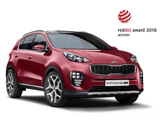New Kia Sportage and Optima win new design awards