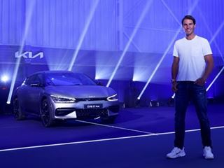 Kia global ambassador Rafael Nadal will increase use of electrical vehicles with new EV6 crossover