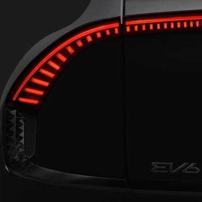 Kia EV6 Teaser Rear Lamp Detail