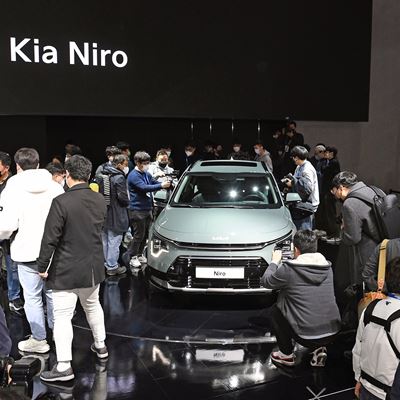 Kia Niro at the 2021 Seoul Mobility Show