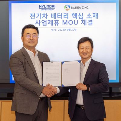 Hyundai Motor Group (the Group) announced today the signing of an MOU with Korea Zinc. The Group will cooperate with...