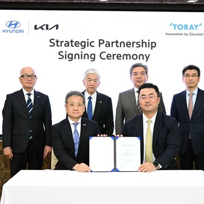 Hyundai Motor Group has signed an agreement for strategic cooperation with Toray Industries, Inc.