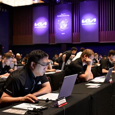 Kia Skill World Cup participants are taking written test at JW Marriott Hotel Seoul, Korea