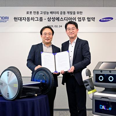 Hyundai Motor Kia and Samsung SDI Collaborate to Develop High Performance Robot Batteries