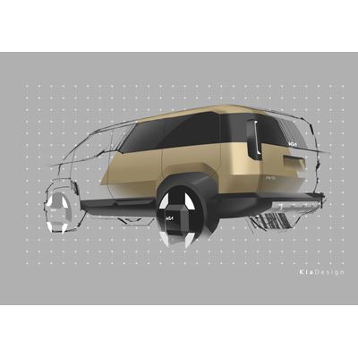 Kia PV5 Sketch - Exterior