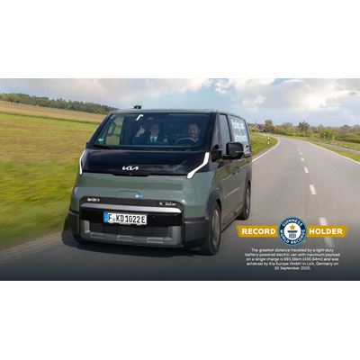 Kia PV5 Cargo sets a GUINNESS WORLD RECORDS™ title Kia PV5 Cargo sets a GUINNESS WORLD RECORDS™ title