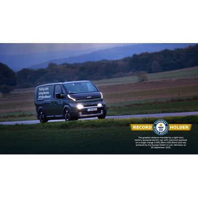 Kia PV5 Cargo sets a GUINNESS WORLD RECORDS™ title Kia PV5 Cargo sets a GUINNESS WORLD RECORDS™ title
