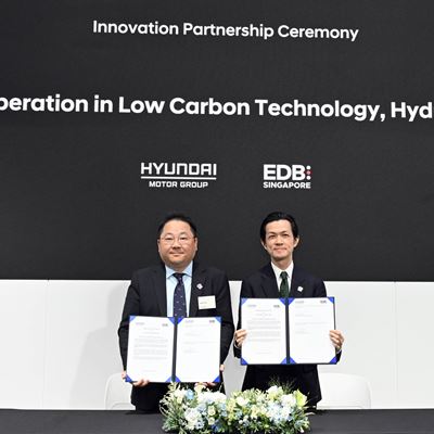 Hyundai Motor Group partners with EDB to build up capabilities in low-carbon technologies, including hydrogen