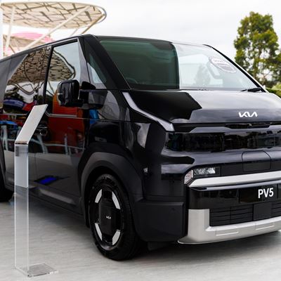 PV5 on display at the Kia booth in Melbourne Park