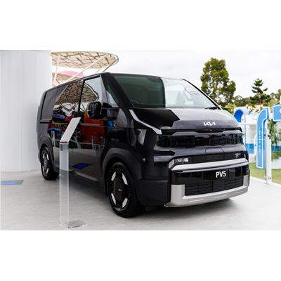 PV5 on display at the Kia booth in Melbourne Park