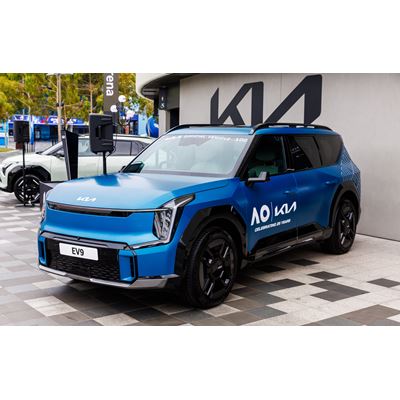 EV9, one of the official player tournament vehicles