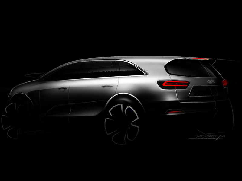3rd Generation Kia Sorento Rendering (Rear Quarter) 3rd Generation Kia Sorento Rendering (Rear Quarter)