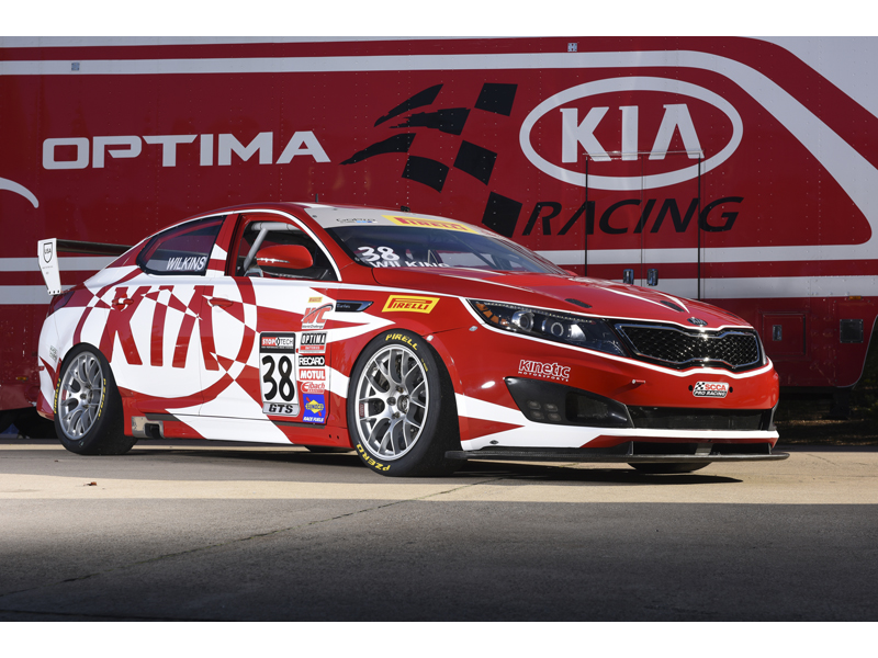 Kia at 2014 SEMA - Racing Optima