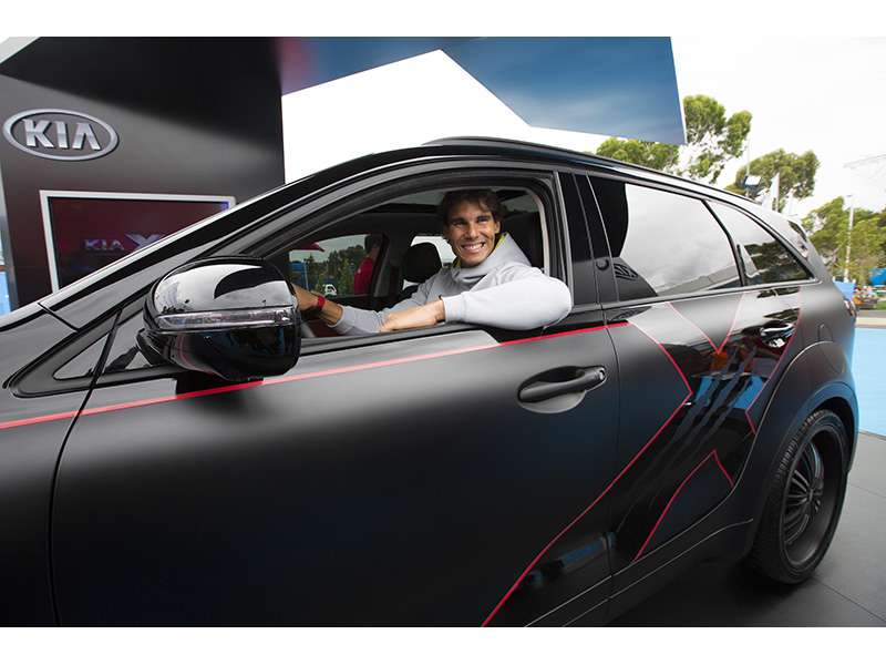 Nadal and the Kia X-Car_1 Nadal and the Kia X-Car_1