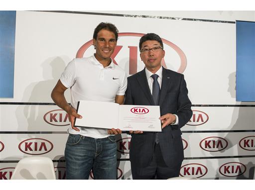 Nadal and Kia Motors Spain President Kyung-Hyun Kim