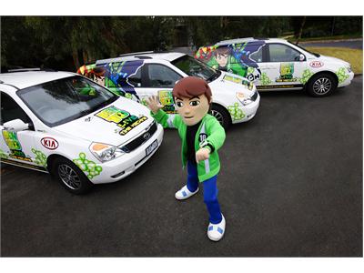 Kia Helps Ben 10 Move His Time Machine Around Australia