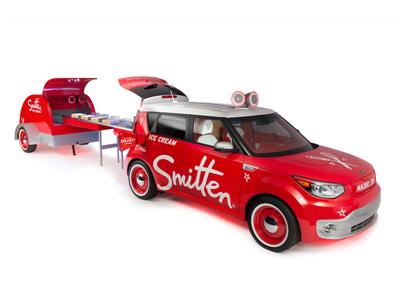 Kia at 2014 SEMA - Smitten Ice Cream Soul EV