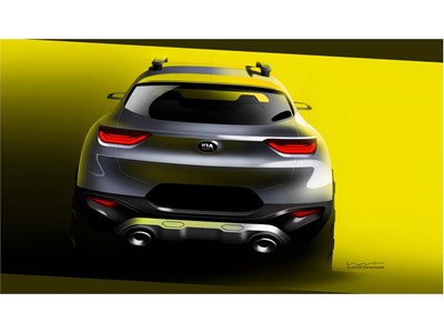 Kia Stonic Press Render Sketch