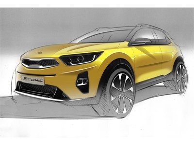 Kia Stonic Artistic Design Sketch