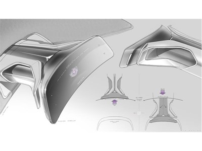 Kia Futuron Concept - Interior Sketch