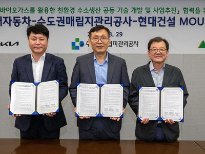 Hyundai Motor Group Innovates Green Hydrogen Production with Sudokwon Landfill Site Management Corpo