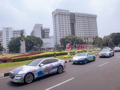 Hyundai Motor Group Reveals New Art Cars at the ASEAN Summit