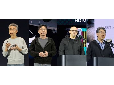 (from left) Chang Song, Ji-han Yoo, Michael Sebetich, Sangkeun Lee