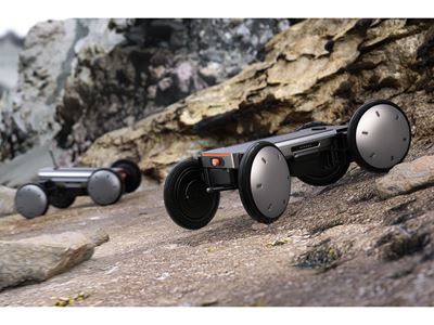 MobED driving on uneven terrain