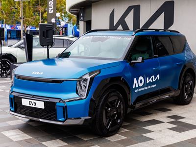 EV9, one of the official player tournament vehicles