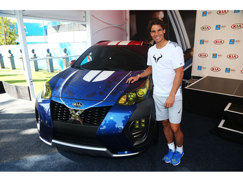 Rafael Nadal unveils Kia X-car 1
