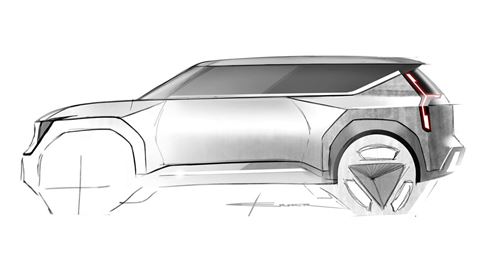 EV9 Exterior Sketches