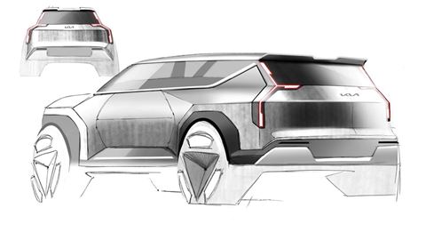 EV9 Exterior Sketches