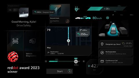 Kia Red Dot Win Ki ccNC infotainment system