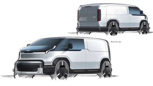 Kia PV5 Sketch Exterior