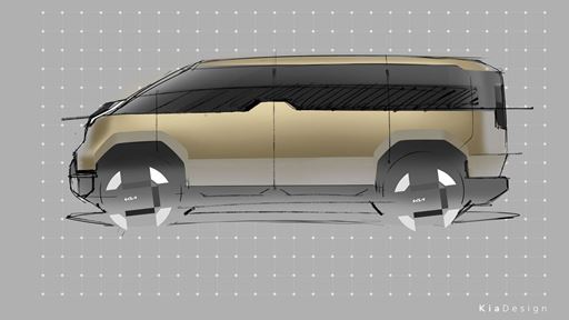 Kia PV5 Sketch Exterior