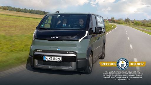 Kia PV5 Cargo sets a GUINNESS WORLD RECORDS title