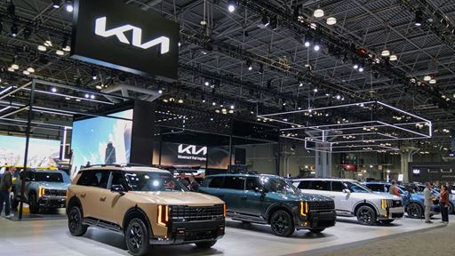 Photo 5 An overview of the Kia booth at the 2026 New York International Auto Show