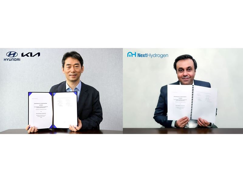 (from left) Jae-Hyuk Oh, Vice President and Head of Energy Business Development Group at Hyundai Motor Group / Raveel...