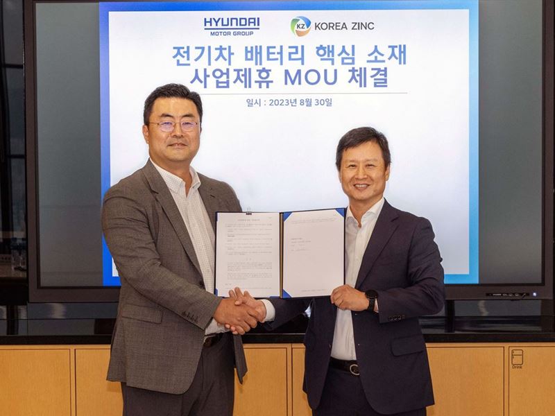 Hyundai Motor Group (the Group) announced today the signing of an MOU with Korea Zinc. The Group will cooperate with...