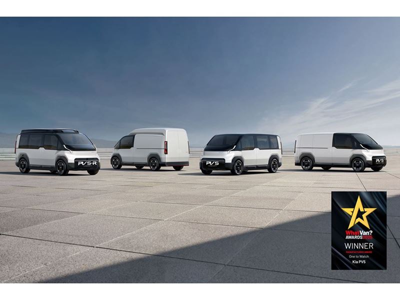 Kia secures first UK award for PV5 van before its 2025 debut.