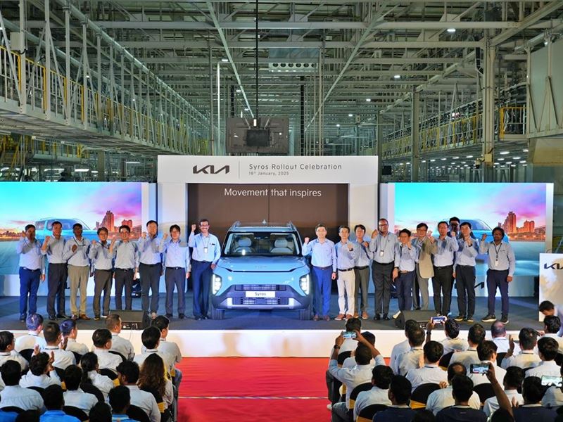 Kia India Begins Production of Syros SUV