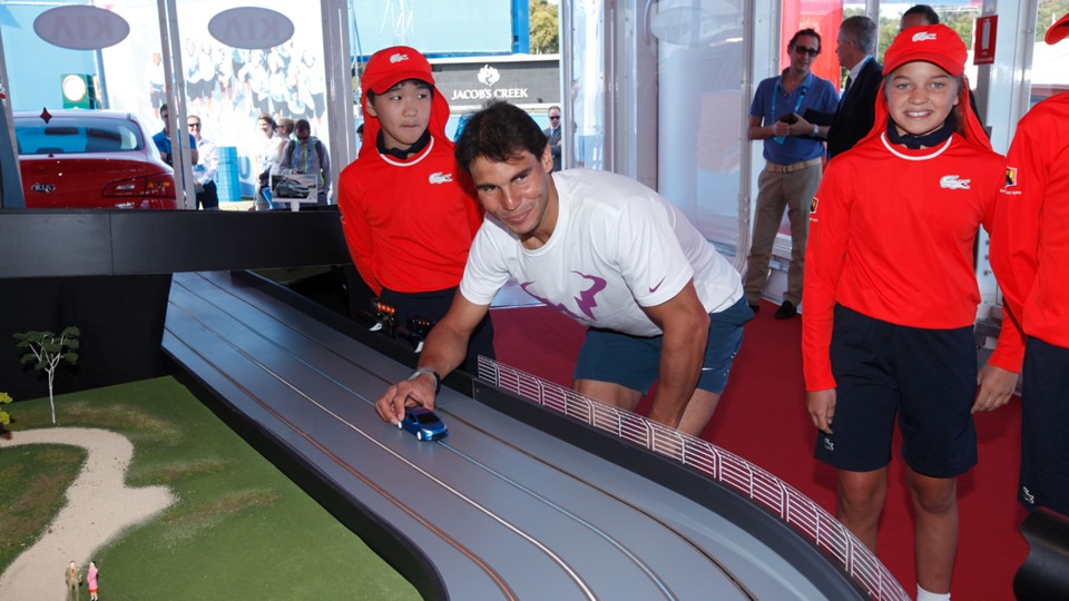 Rafael Nadal at Kia Fleet Handover Ceremony