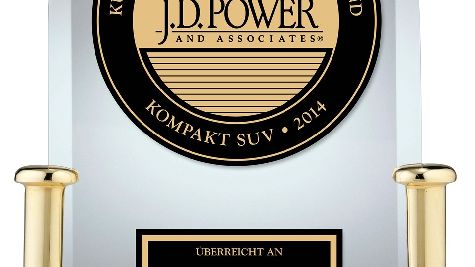 Kia Sportage 2014 JD Power VOSS Trophy